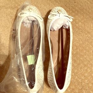 White Dress Flats